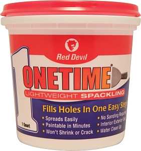 Red Devil 0544 Spackling Compound, Latex, Oil Base, White