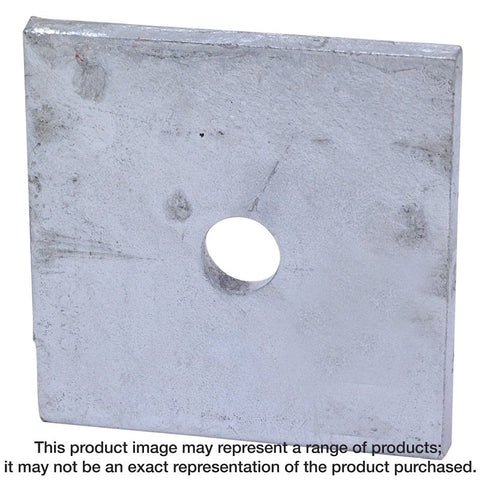 Simpson Strong-Tie BP 1/2-3 Bearing Plate, 3 in L, 3 in W, 3 ga Gauge, Steel, Pack of 50