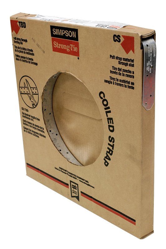 Simpson Strong-Tie CS Series CS20-R Coiled Strap, 20 ga, Steel, Galvan ...