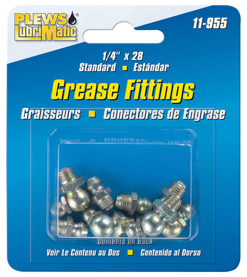 Lubrimatic 45 deg., 90 deg. deg. Grease Fittings 8