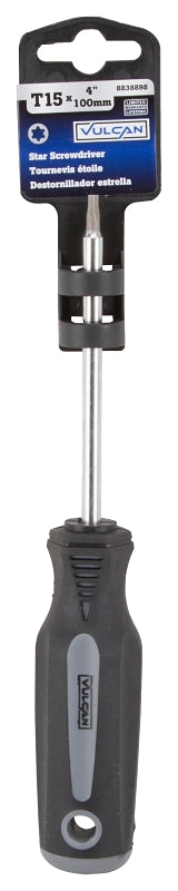 Vulcan MC-SD21 Screwdriver, T15 Drive, Star Drive, 6.37 N-m, Polypropylene/Plastic/Thermoplastic Rubber Handle