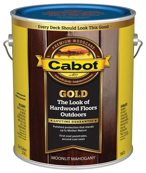 Cabot 140.0019473.007 Wood Conditioning Stain, Liquid, Moonlit Mahogany, 1 gal, Can, Pack of 4