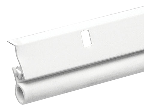 Frost King VA17WH Door Set, 3/4 in W, 17 ft L, Aluminum/Vinyl, White, Screw Mounting