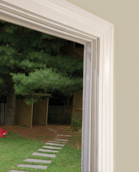 Frost King VA17WH Door Set, 3/4 in W, 17 ft L, Aluminum/Vinyl, White, Screw Mounting