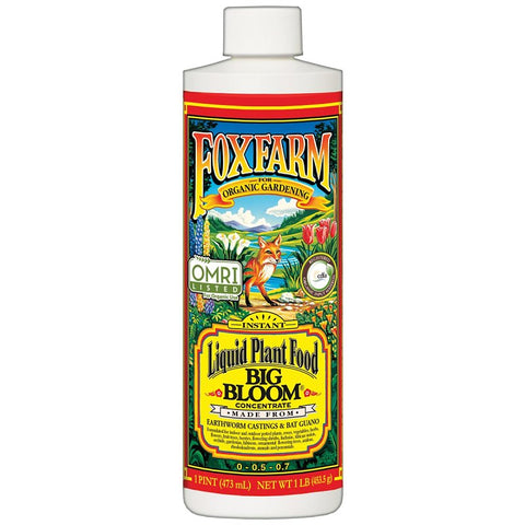Big Bloom FX793103 Plant Food, 1 pt, Liquid, 0-0.5-0.7 N-P-K Ratio