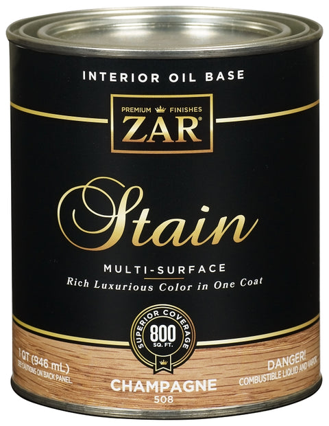 ZAR 50812 Wood Stain, Champagne, Liquid, 1 qt