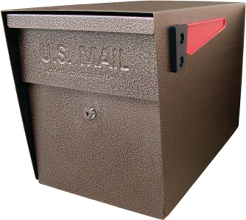 Mail Boss 7108 Packagemaster Series Mailbox, Steel, Bronze, 11-1/4