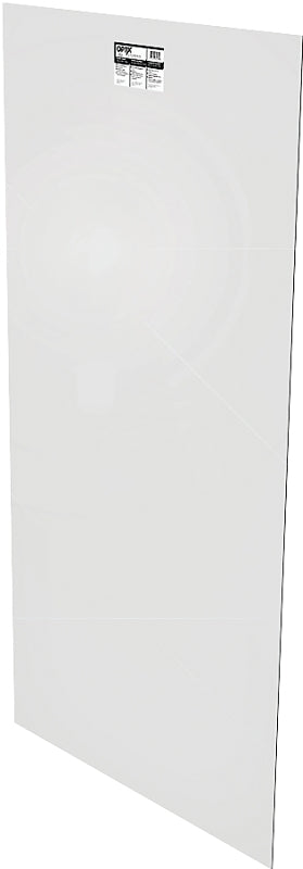 Plaskolite 11G0075A Plexiglass, 48 in L, 24 in W, 0.08 in Thick, Clear