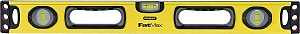 STANLEY 43-524 Box Beam Level, 24 in L, 3-Vial, 2-Hang Hole, Non-Magnetic, Aluminum, Yellow