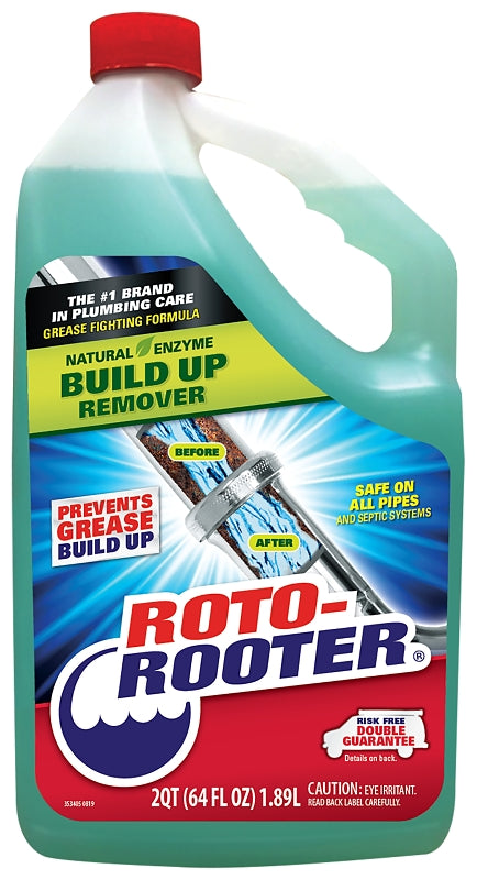 Roto-Rooter 351271 Build-Up Remover, 64 oz, Liquid, Characteristic