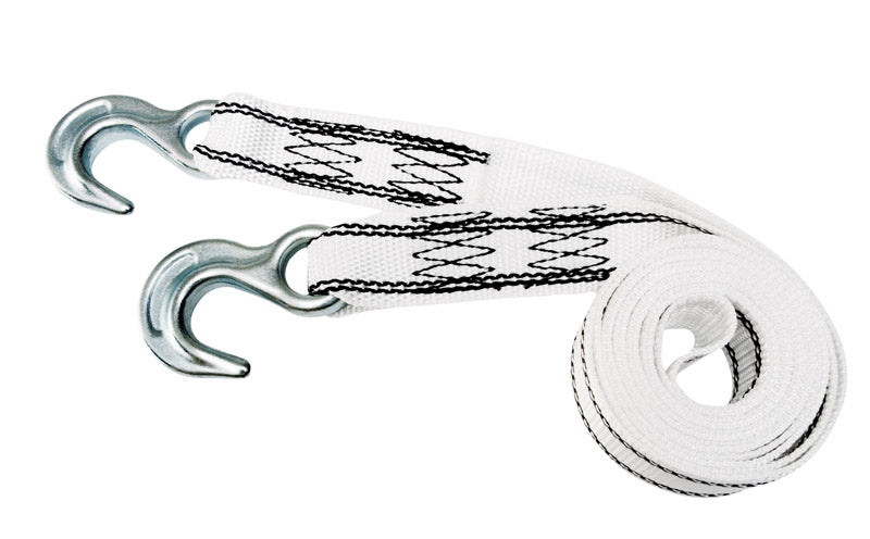 Pro Grip Steel Tow Rope with Hooks 10 ft. L 5000 Forged Hooks White ...