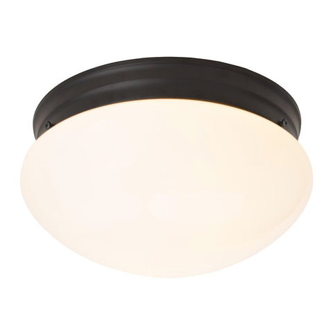 Boston Harbor OG24008 Ceiling Light, 120 V, 2-Lamp, CFL, Incandescent, LED Lamp, Metal Fixture, Matte Black Fixture