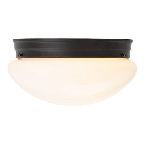 Boston Harbor OG24008 Ceiling Light, 120 V, 2-Lamp, CFL, Incandescent, LED Lamp, Metal Fixture, Matte Black Fixture