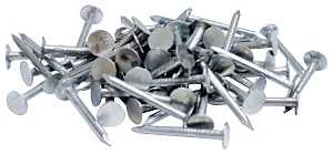 ProFIT 0132072 Hand Drive Roofing Nail, Electro-Galvanized, 1-1/4 in L, Flat Head, 11 ga, Steel