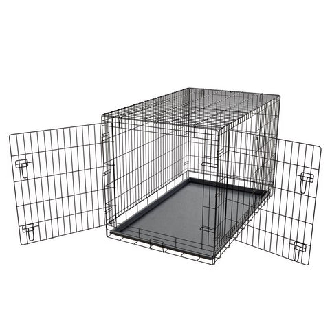 Pet Essentials Small Steel Dog Crate Black 20 in. H X 18 in. W X 24 in. D
