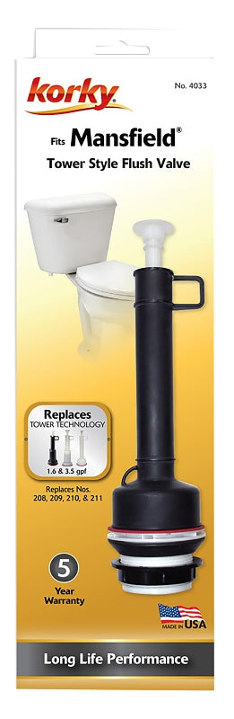 Korky 4033BP Toilet Flush Valve and Seal Kit, Plastic – Shell