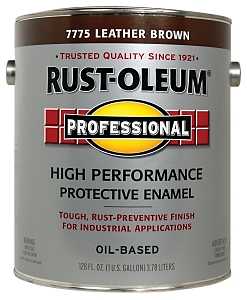 RUST-OLEUM PROFESSIONAL 7775402 Protective Enamel, Gloss, Leather Brown, 1 gal Can