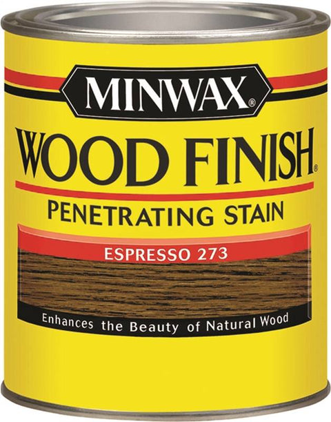 Minwax 700504444 Oil Based Penetrating Wood Finish, 1 qt, 150 sq-ft, Espresso