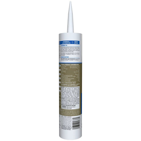 GE Advanced Silicone 2 2811093 Window & Door Sealant, White, 24 hr Curing, 10.1 fl-oz Cartridge, Pack of 12