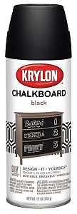 Krylon I00807007 Chalkboard Spray Paint, Black, 12 oz, Can