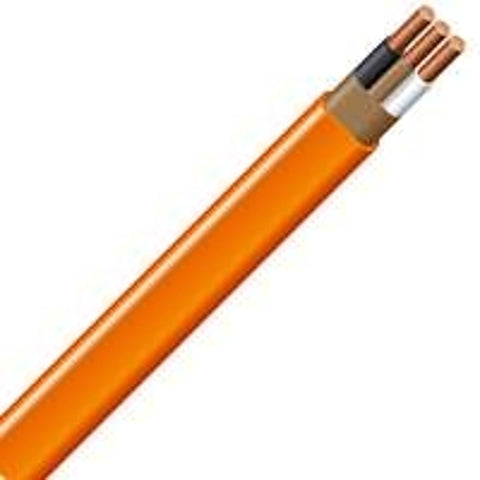 Southwire Romex 10/2NM-WGX100 Building Wire, 10 AWG Wire, 2-Conductor, 100 ft L, Copper Conductor, PVC Insulation, Nylon Sheath