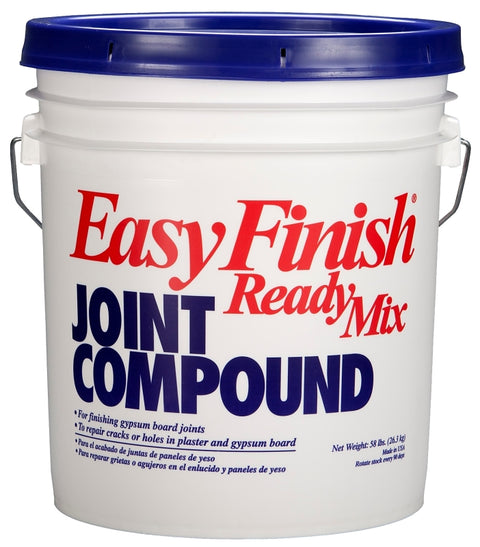 Easy Finish JXHT56 Joint Compound, Paste, Gray, 58 lb, Pack of 36