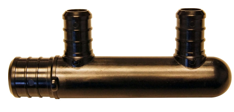 Apollo PXPA2PTC Manifold, 3-1/2 in OAL, 3/4 in Inlet, 2-Outlet, 1/2 in ...