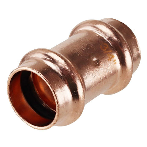 Apollo XPRC3420JR Coupling with Stop, 3/4 in, Press Fit, Copper, 300 psi Pressure