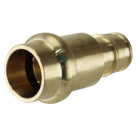 Apollo EPXPR1212 Adapter, 1/2 in, PEX A Barb x Press Fit, Brass, 200 psi Pressure