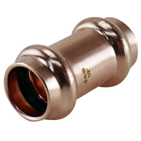 Apollo XPRC12NS Coupling without Stop, 1/2 in, Press Fit, Copper, 300 psi Pressure