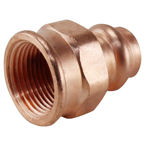 Apollo XPRFA1234 Adapter, 1/2 x 3/4 in, FPT x Press-Fit, Copper, 300 psi Pressure