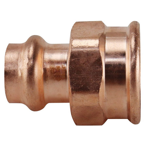 Apollo XPRFA1234 Adapter, 1/2 x 3/4 in, FPT x Press-Fit, Copper, 300 psi Pressure