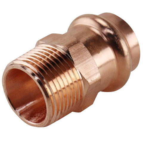Apollo XPRMA34 Adapter, 3/4 in, MPT x Press-Fit, Copper, 300 psi Pressure