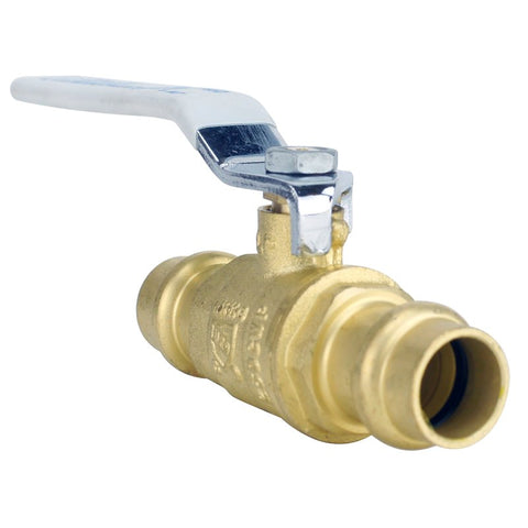 Apollo 94VLF Series 94VLF10301TMG Ball Valve, 1/2 in Connection, Press Fit, 250 psi Pressure, Brass Body