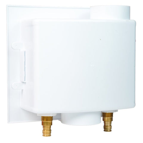 Apollo EPXBOXWMWH Washing Machine Outlet Box with Water Hammer Arrestors, 1/2 x 3/4 in Connection, Brass
