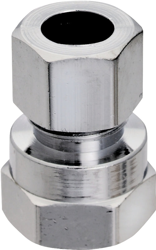 Plumb Pak PP71PCLF Straight Adapter, 3/8 in, FIP x Compression, Brass ...