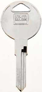 Hy-Ko 11010V37 Automotive Key Blank, Brass, Nickel, For: Volkswagen Vehicle Locks, Pack of 10