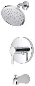 Boston Harbor F1A1F507CP Tub/Shower, Fixed Mount Showerhead, 1.75 gpm Showerhead, 1 Spray Settings, 1-Handle