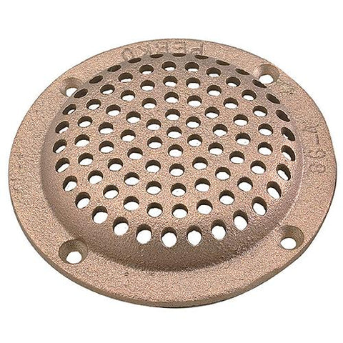 6″ Round Bronze Strainer for 2-1/2″ T-Hulls