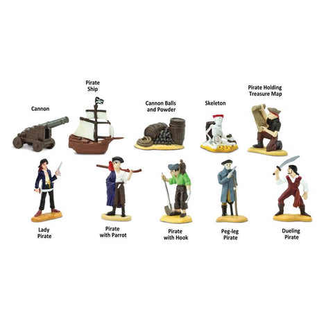 Safari Ltd. Toobs Pirates Toy Multicolor 10 pc