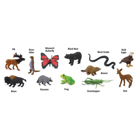 Safari Ltd. Toobs In the Woods Toy Multicolor 12 pc