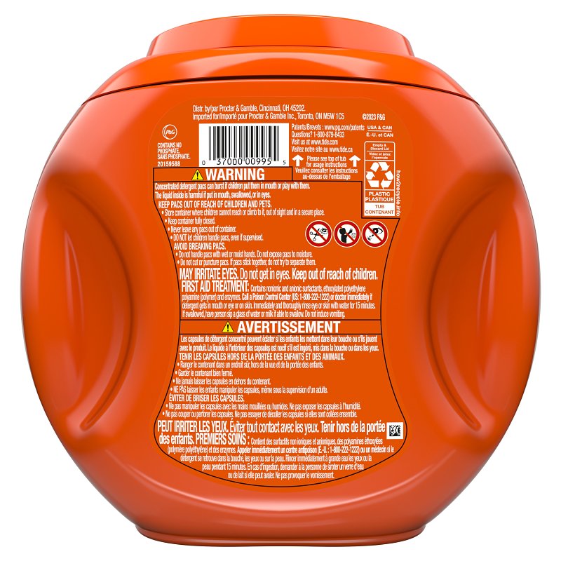 Tide Pods Series 995 Laundry Detergent, 42, Liquid, Original, Pack of ...