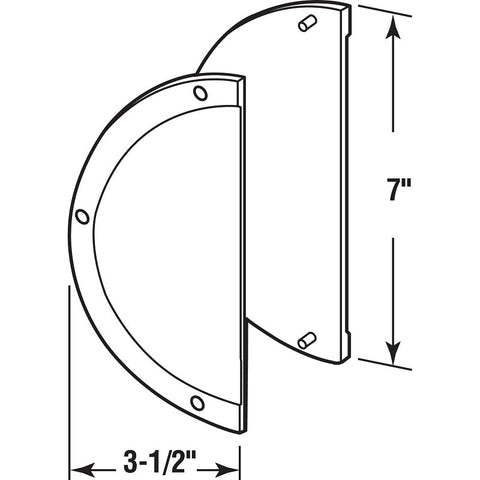 Prime-Line A 141 Non-Handed Screen Protection Shield, Plastic