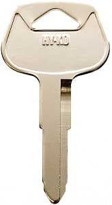 Hy-Ko 11010DC1 Key Blank, Brass, Nickel, For: Chrysler, Dodge, Eagle, Jeep, Plymouth Vehicles, Pack of 10