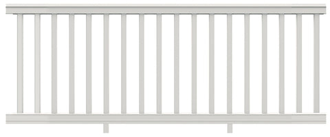Xpanse Premier 73012448 Level Rail Kit, 8 ft L Actual, White