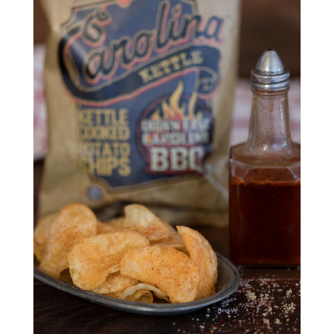 1 in 6 Snacks Carolina Down East BBQ Potato Chips 2 oz Bagged, Pack of 20
