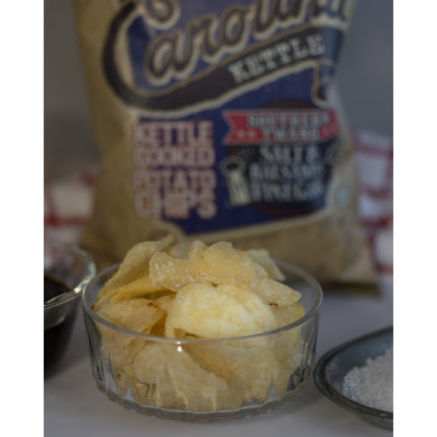 1 in 6 Snacks Carolina Salt & Balsamic Vinegar Potato Chips 5 oz Bagged, Pack of 14