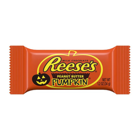 Hershey's Reese's Pumpkin Chocolate/Peanut Butter Candy Bar 1.2 oz, Pack of 36
