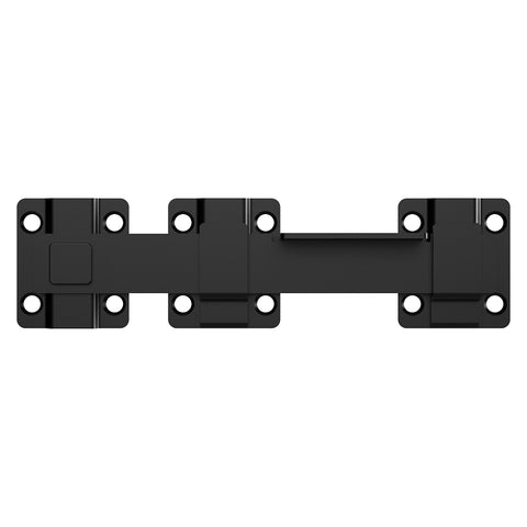 National Hardware N166-023 Modern Drop Bar Latch, 8-3/32 in L, 1-11/32 in W, Steel, Black