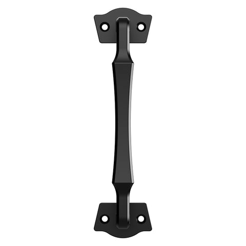 National Hardware N166-027 Rustic Modern Gate Pull, 9-7/8 in L Handle, Steel, Black